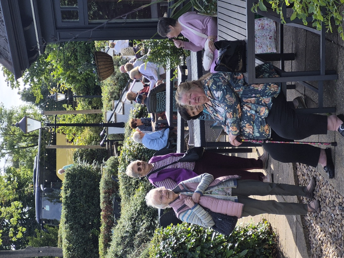 Members at tables